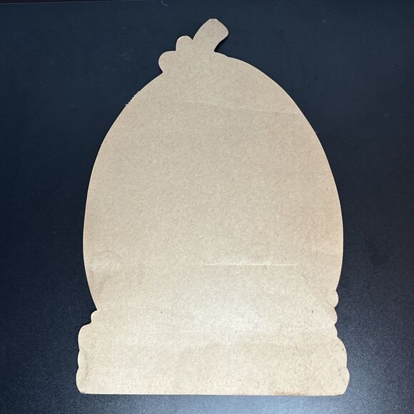 VINTAGE HALLOWEEN 15"X 10" CARD BOARD PUMPKIN DIE CUT OUT HALLOWEEN DECOR - Picture 2 of 7